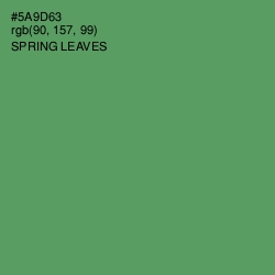 #5A9D63 - Spring Leaves Color Image