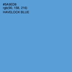 #5A9ED8 - Havelock Blue Color Image