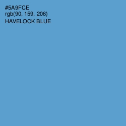 #5A9FCE - Havelock Blue Color Image