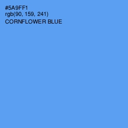 #5A9FF1 - Cornflower Blue Color Image