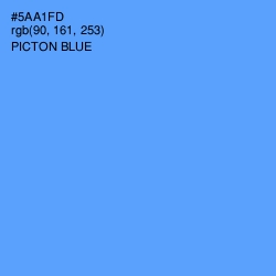 #5AA1FD - Picton Blue Color Image