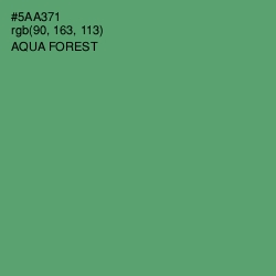 #5AA371 - Aqua Forest Color Image