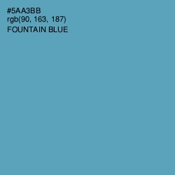 #5AA3BB - Fountain Blue Color Image