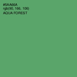 #5AA66A - Aqua Forest Color Image