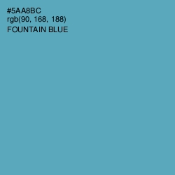 #5AA8BC - Fountain Blue Color Image