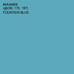 #5AAABB - Fountain Blue Color Image