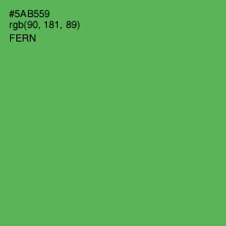 #5AB559 - Fern Color Image