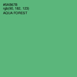 #5AB67B - Aqua Forest Color Image