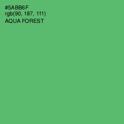 #5ABB6F - Aqua Forest Color Image