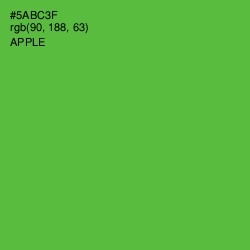 #5ABC3F - Apple Color Image