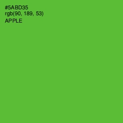 #5ABD35 - Apple Color Image