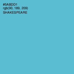 #5ABDD1 - Shakespeare Color Image