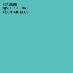 #5ABEBB - Fountain Blue Color Image