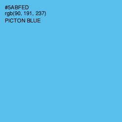#5ABFED - Picton Blue Color Image