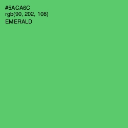 #5ACA6C - Emerald Color Image