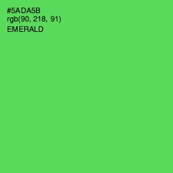#5ADA5B - Emerald Color Image