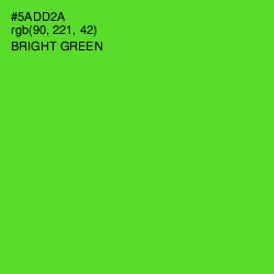 #5ADD2A - Bright Green Color Image