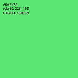 #5AE472 - Pastel Green Color Image