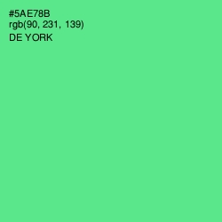 #5AE78B - De York Color Image