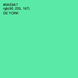 #5AE9A7 - De York Color Image