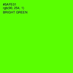 #5AFE01 - Bright Green Color Image