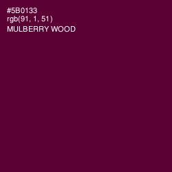 #5B0133 - Mulberry Wood Color Image