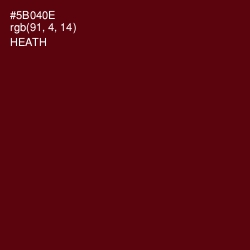 #5B040E - Heath Color Image