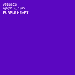 #5B06C0 - Purple Heart Color Image