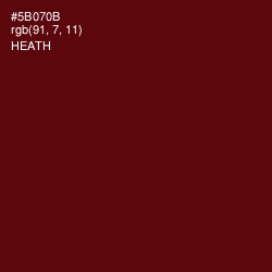 #5B070B - Heath Color Image