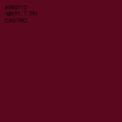 #5B071D - Castro Color Image