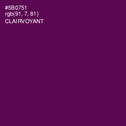 #5B0751 - Clairvoyant Color Image