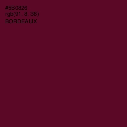 #5B0826 - Bordeaux Color Image