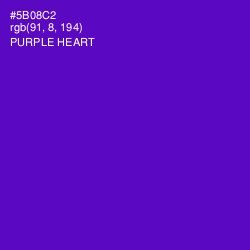 #5B08C2 - Purple Heart Color Image