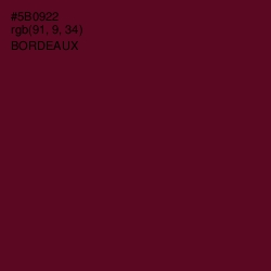 #5B0922 - Bordeaux Color Image