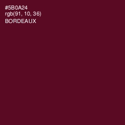 #5B0A24 - Bordeaux Color Image