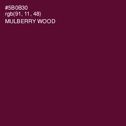 #5B0B30 - Mulberry Wood Color Image