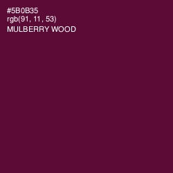 #5B0B35 - Mulberry Wood Color Image