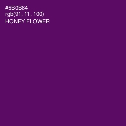 #5B0B64 - Honey Flower Color Image