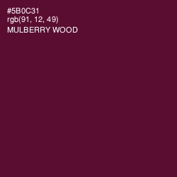 #5B0C31 - Mulberry Wood Color Image