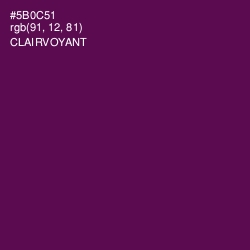 #5B0C51 - Clairvoyant Color Image