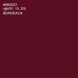 #5B0D21 - Bordeaux Color Image