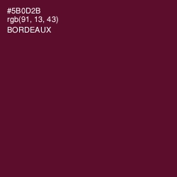 #5B0D2B - Bordeaux Color Image