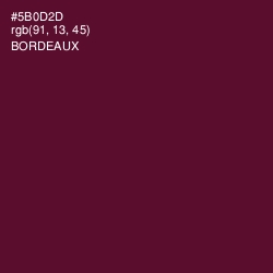 #5B0D2D - Bordeaux Color Image