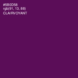 #5B0D58 - Clairvoyant Color Image