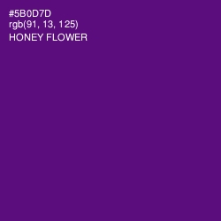 #5B0D7D - Honey Flower Color Image