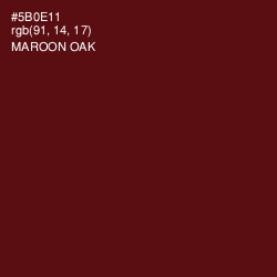#5B0E11 - Maroon Oak Color Image