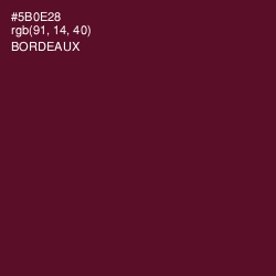 #5B0E28 - Bordeaux Color Image