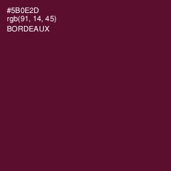 #5B0E2D - Bordeaux Color Image