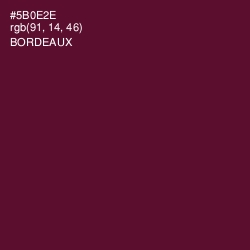 #5B0E2E - Bordeaux Color Image