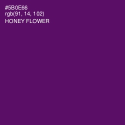 #5B0E66 - Honey Flower Color Image